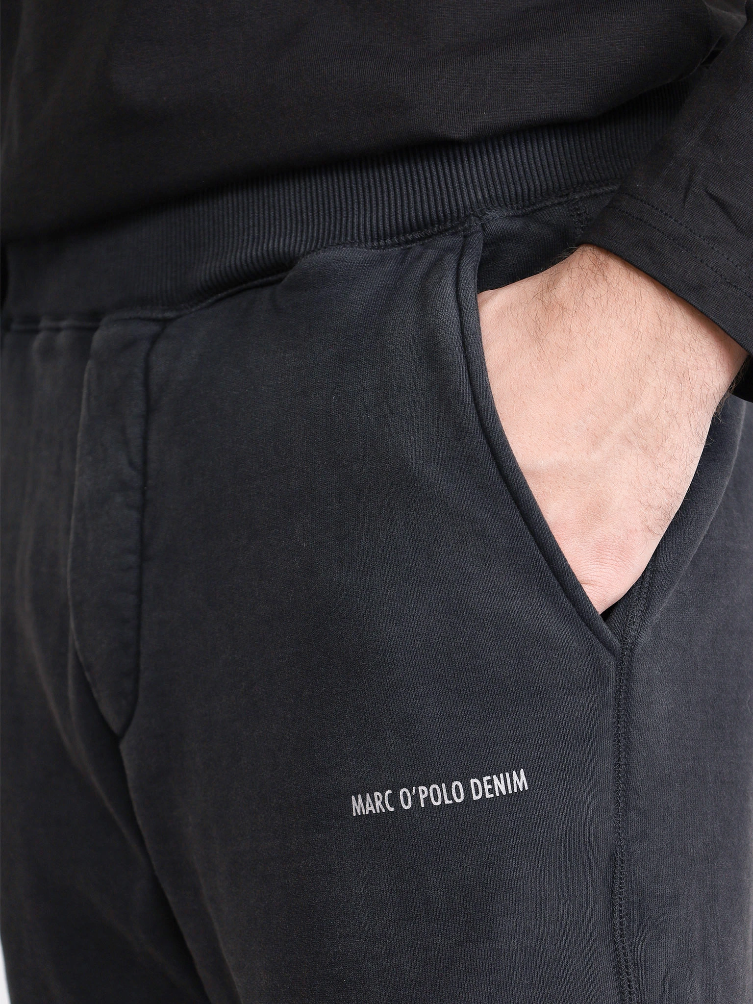 Брюки трикотажные графитового цвета 